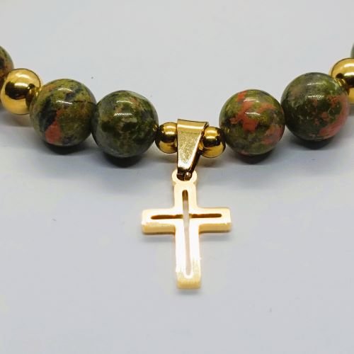 Krstić boje zlata hirurški čelik