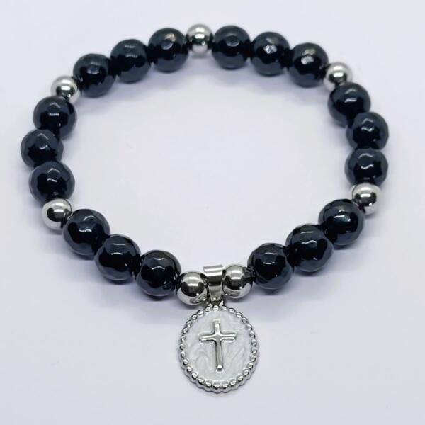 Brojanica od oniksa hirurški čelik