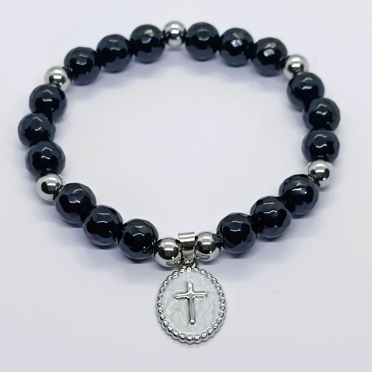 Brojanica od oniksa hirurški čelik