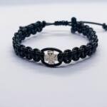 Kožna brojanica srebro