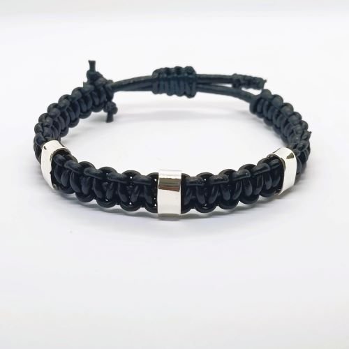 Narukvica od kože srebro 925