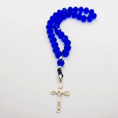 Plavi kristal brojanica za molitvu