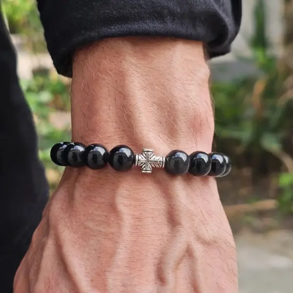 Brojanica za ruku od crnog opsidijana | Brojanice Milojević obsidian_brojanica_wrist
